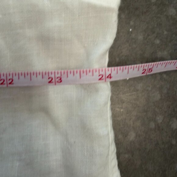 Tommy Bahama White Linen Blend Button-Down Shirt with Watercolor Floral Print - Picture 12 of 12